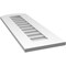 Ekena Millwork Arch Top Surface Mount PVC Gable Vent: Functional, w/ 3-1/2"W x 1"P Standard Frame, 12"W x 34"H GVPAR12X3401SF - alternate 4